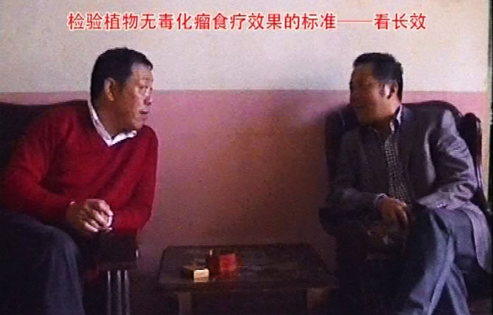 2011年11月郎总回访黄孟营村与王林生交谈